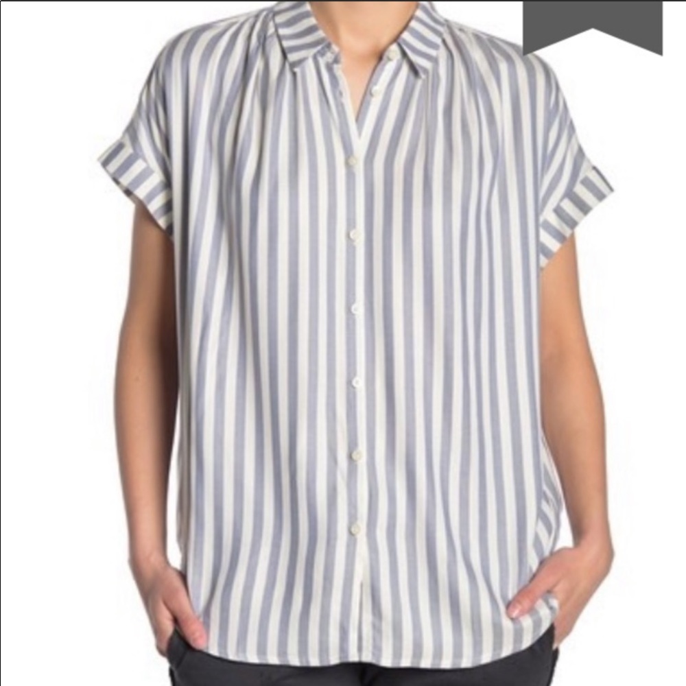 Madewell top sailorcore striped